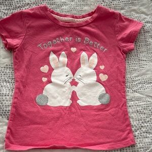 George Pink Bunny Graphic Kids T-Shirt